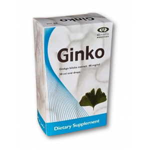 GINKO DIETARY SUPPLEMENT ( GINKGO BILOBA LEAVES DRY EXT. 40 MG/ ML ) ORAL DROPS 30 ML